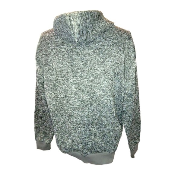 Store 68 Fleece Jacket Hoodie Zip Front Black Grey Fleck Woman's Size M JJ3448 - Picture 2 of 9